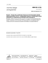 NBN EN 15705:2010