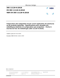 NBN EN ISO 11126-6:2018