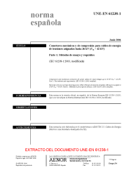 UNE-EN 61238-1:2006