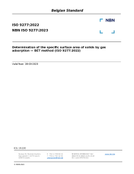 NBN ISO 9277:2023