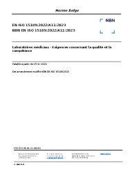 NBN EN ISO 15189:2022/A11:2023