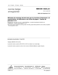 NBN EN 13023+A1:2010
