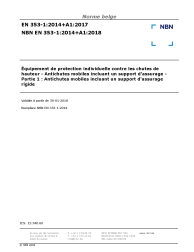 NBN EN 353-1:2014+A1:2018