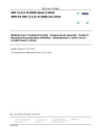 NBN EN ISO 11111-6:2005/A2:2016