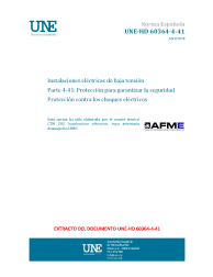 UNE-HD 60364-4-41:2018