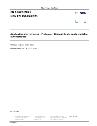 NBN EN 15625:2021