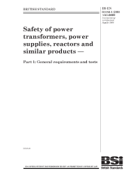 BS EN 61558-1:2005+A1:2009