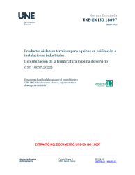 UNE-EN ISO 18097:2023