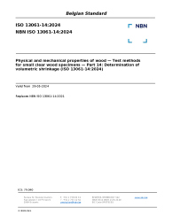 NBN ISO 13061-14:2024