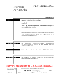 UNE-EN 60335-2-81:2005/A2:2012