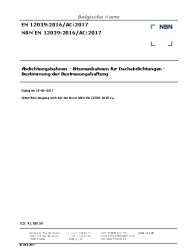 NBN EN 12039:2016/AC:2017