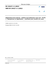 NBN EN 15427-1-1:2022