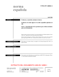 UNE-EN 14063-1:2006 (R2009)