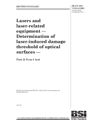 BS EN ISO 11254-2:2001