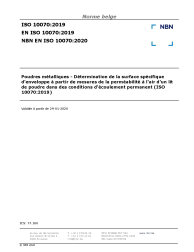 NBN EN ISO 10070:2020