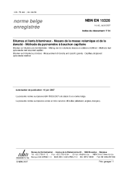 NBN EN 15326:2007