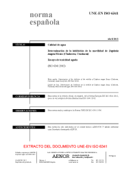 UNE-EN ISO 6341:2013