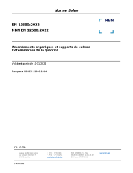 NBN EN 12580:2022