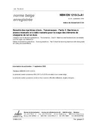 NBN EN 1218-3+A1:2009