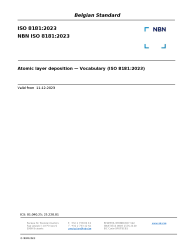 NBN ISO 8181:2023