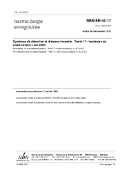 NBN EN 54-17:2006