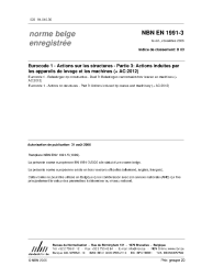 NBN EN 1991-3:2006