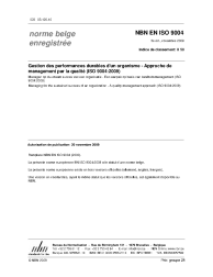 NBN EN ISO 9004:2009
