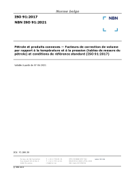 NBN ISO 91:2021