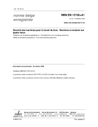 NBN EN 12750+A1:2009