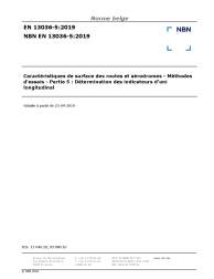 NBN EN 13036-5:2019