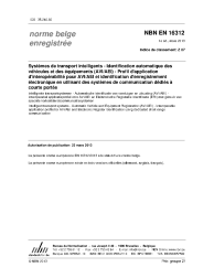 NBN EN 16312:2013