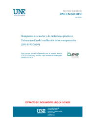 UNE-EN ISO 8033:2017