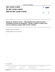 NBN EN ISO 11925-2:2020