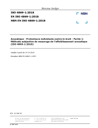 NBN EN ISO 4869-1:2018