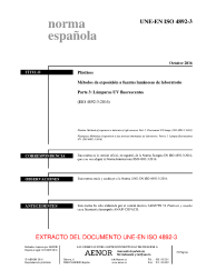 UNE-EN ISO 4892-3:2016