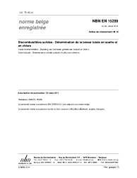 NBN EN 15289:2011