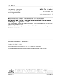 NBN EN 15149-1:2010