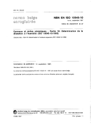NBN EN ISO 10545-10:1997