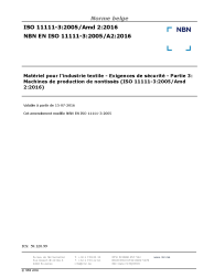 NBN EN ISO 11111-3:2005/A2:2016