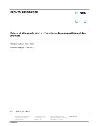 CEN/TS 13388:2020
