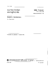NBN T 53-001:1996