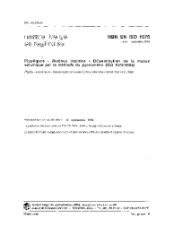 NBN EN ISO 1675:1998