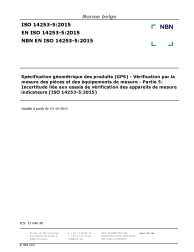 NBN EN ISO 14253-5:2015