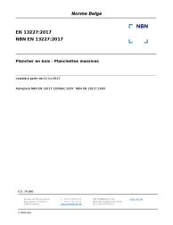NBN EN 13227:2017
