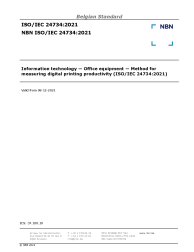 NBN ISO/IEC 24734:2021