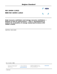 NBN ISO 16494-1:2023
