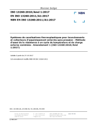 NBN EN ISO 13260:2011/A1:2017
