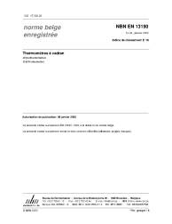 NBN EN 13190:2002