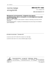 NBN ISO/TR 14062:2014