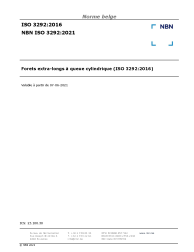 NBN ISO 3292:2021